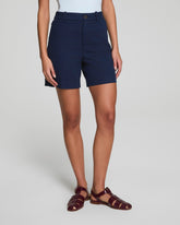 SPANXsupersmooth™ Stretch Twill Short, 7" | Timeless Navy